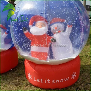 Unique Durable Outdoor Inflatable Christmas Snow Globe House Large Unique Durable Outdoor Inflatable Christmas Snow Globe House Large Newest Decoration Rotating Snowflake