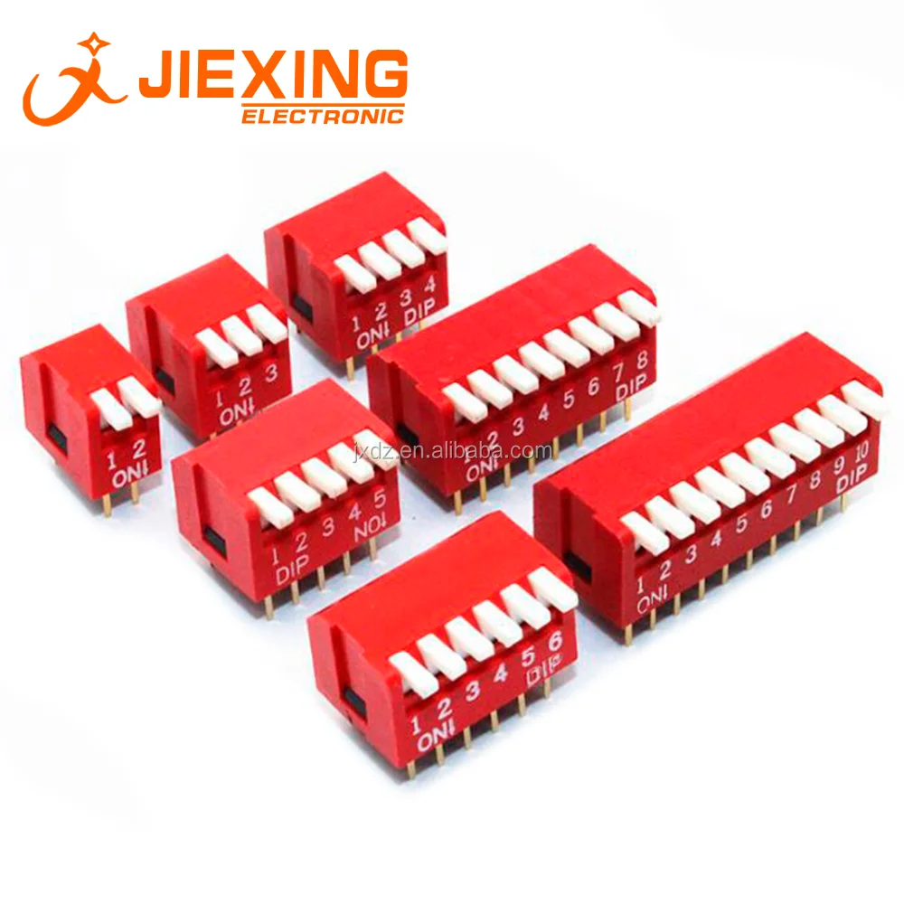 5 Position Switch 5-Piece Piano Key DIP Switch Set – 2/3/4/5/6/8/10/12 Way Positions, 2.54mm Pitch, For PCB Projects Mechanical Keyboard Switches - Foto 13