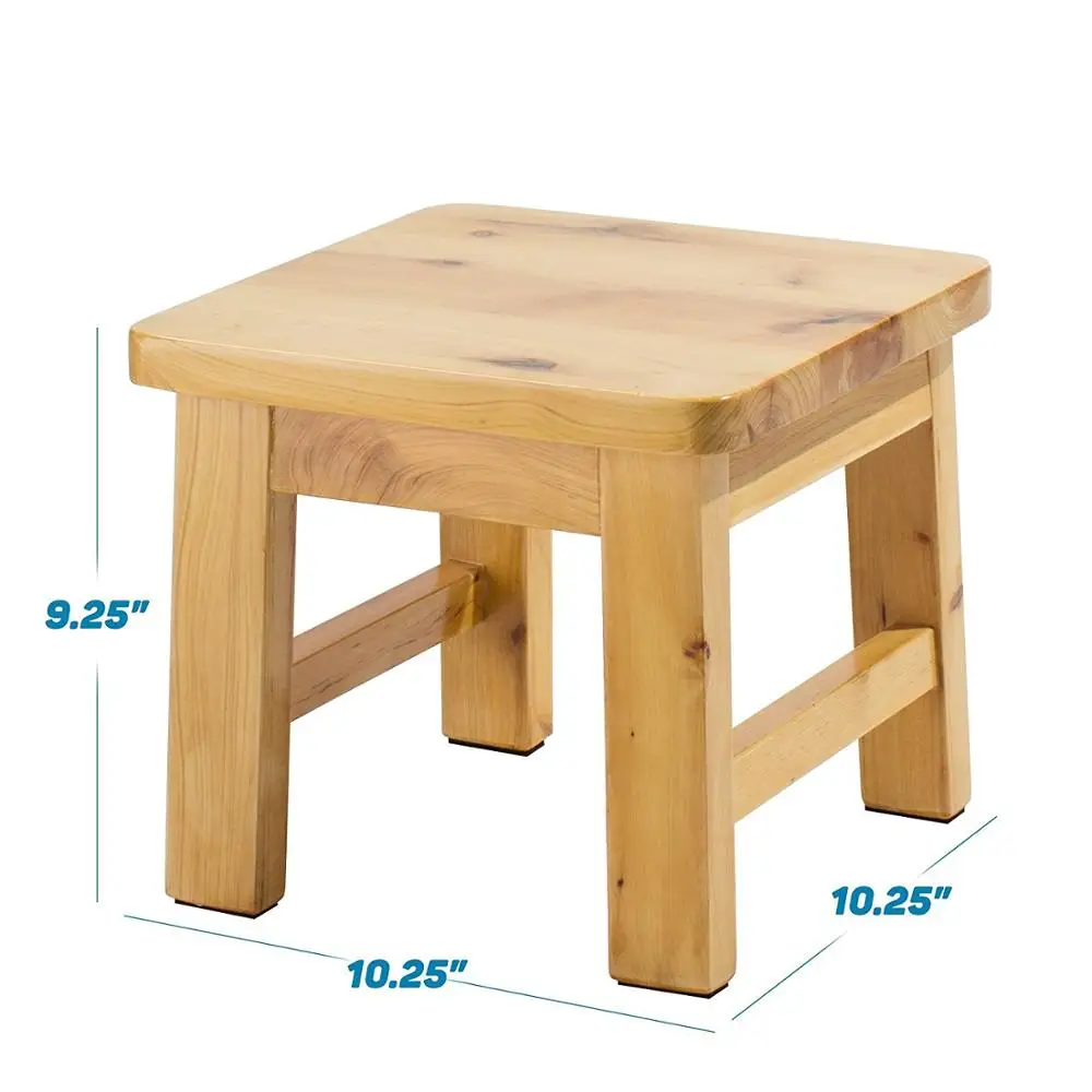 Toilet Step Stool Outside Stool Solid Home Stool Wooden Living Room