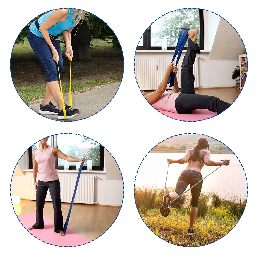 41" 208cm Resistance Bands Natural Latex Rubber Loop Gym Expander