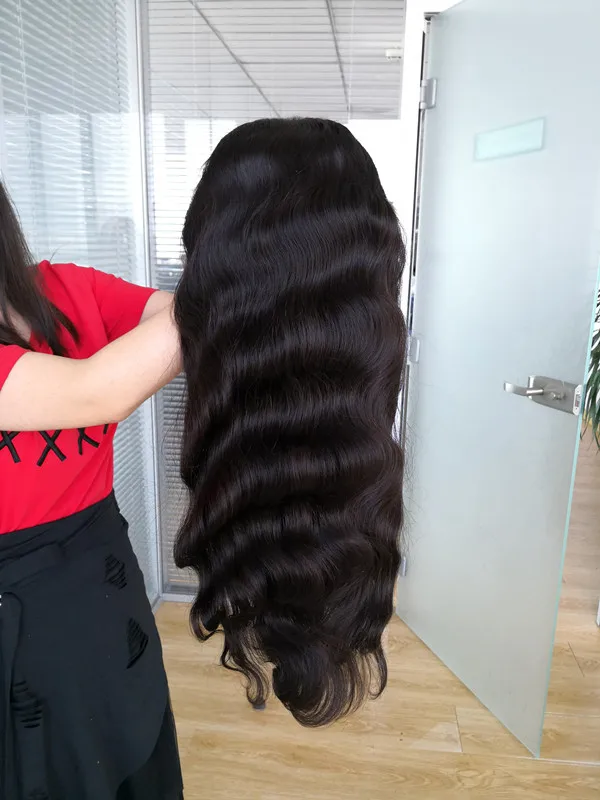 免费全蕾丝人类假发样品与角质层对齐原始处女头发