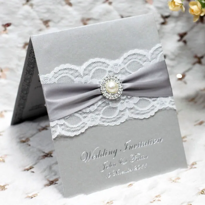 Details about   10 Metallic Effect Silver Ribbon Buckle Sliders Gifts Wedding Invitation cards 