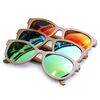 BOBO BIRD BG010 Bamboo Square Spectacle Frame Brand Men Sunglasses Green Polarized Lens Adjustable Legs Glasses Drop Shipping
