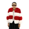 KAMAGU FUR Real Fox Fur Down Jacket Kid Girls Fur Coats