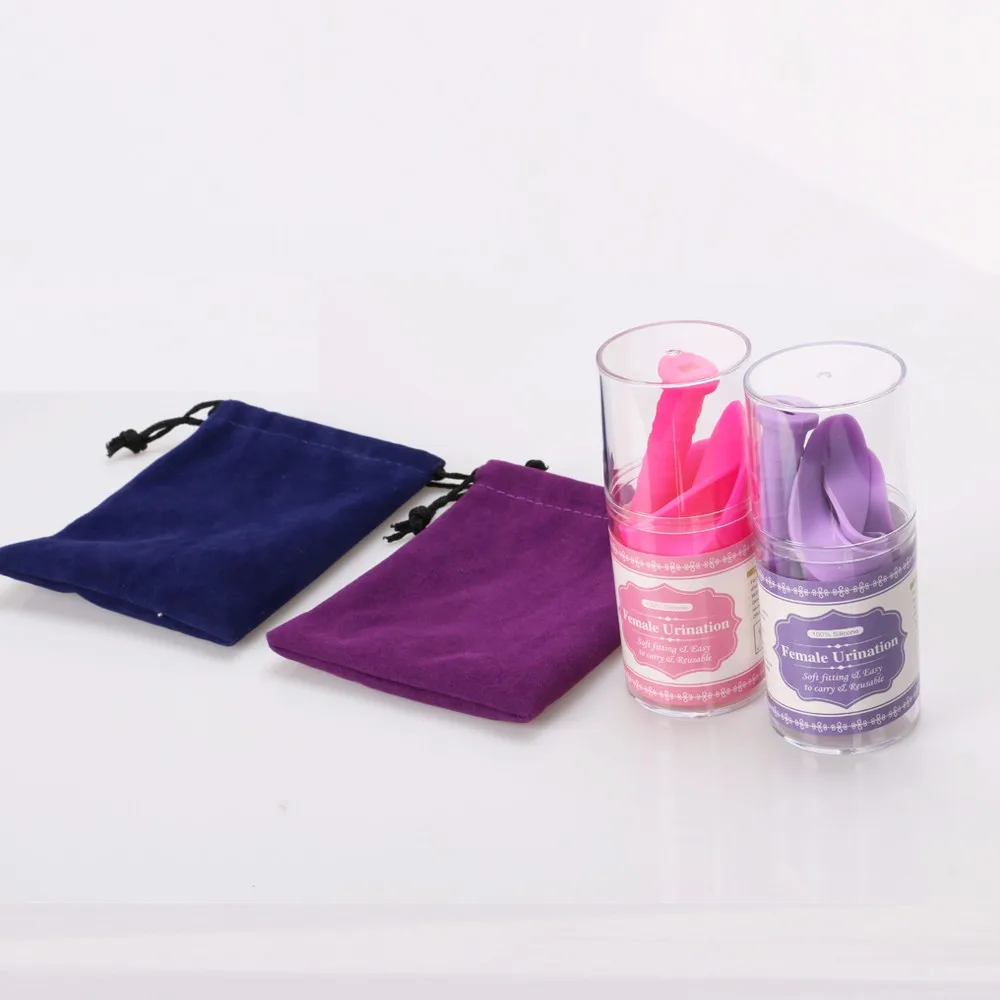 Custom Silicon Medical Grade Softer Stand Up Camping Pee Device Cups