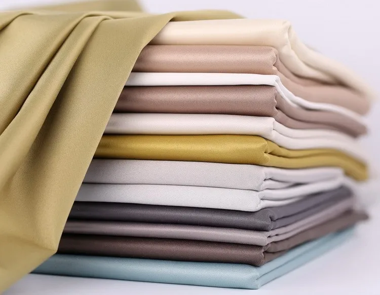 polyester satin 3 pass coated blackout fabric sell in stock