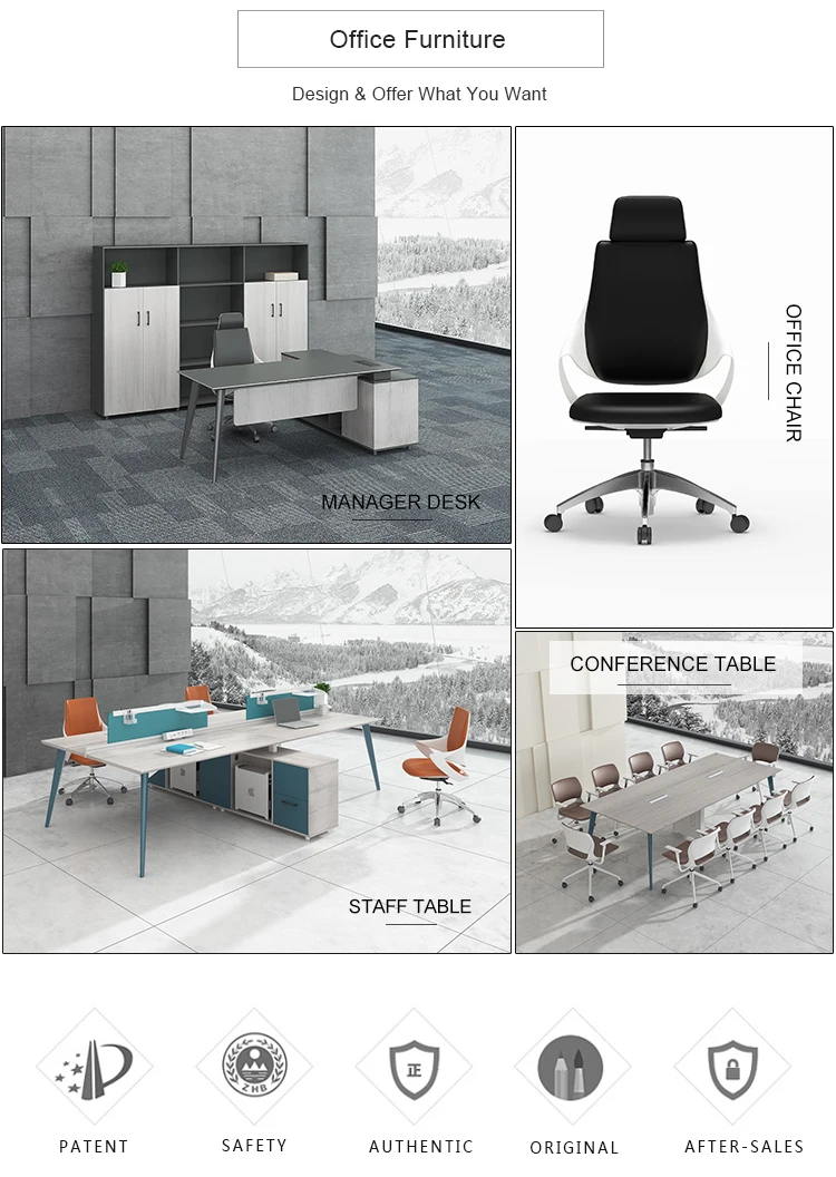 Modern Design White Cubicle Office Workstation Furniture Wholesale
