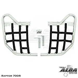 Tusk Comp Series Nerf Bars Silver//Black Webbing Fits Yamaha RAPTOR 700 2006–2017