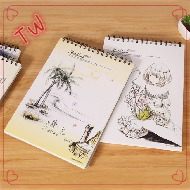 2018 New Arrival Japanese Style Sketchbook For Drawing Blank Sketch