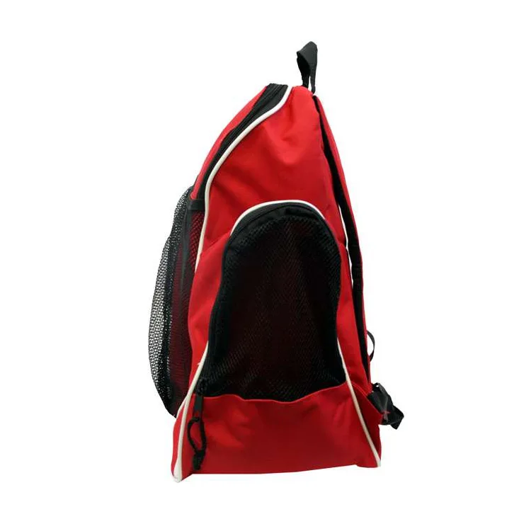 Football Team Sport Backpack,Sports Ball Backpack Zippered Mesh Side