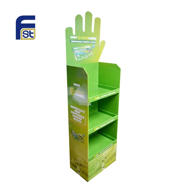 Simple Design Sided Supermarket Cardboard Gloves Display Stand Buy