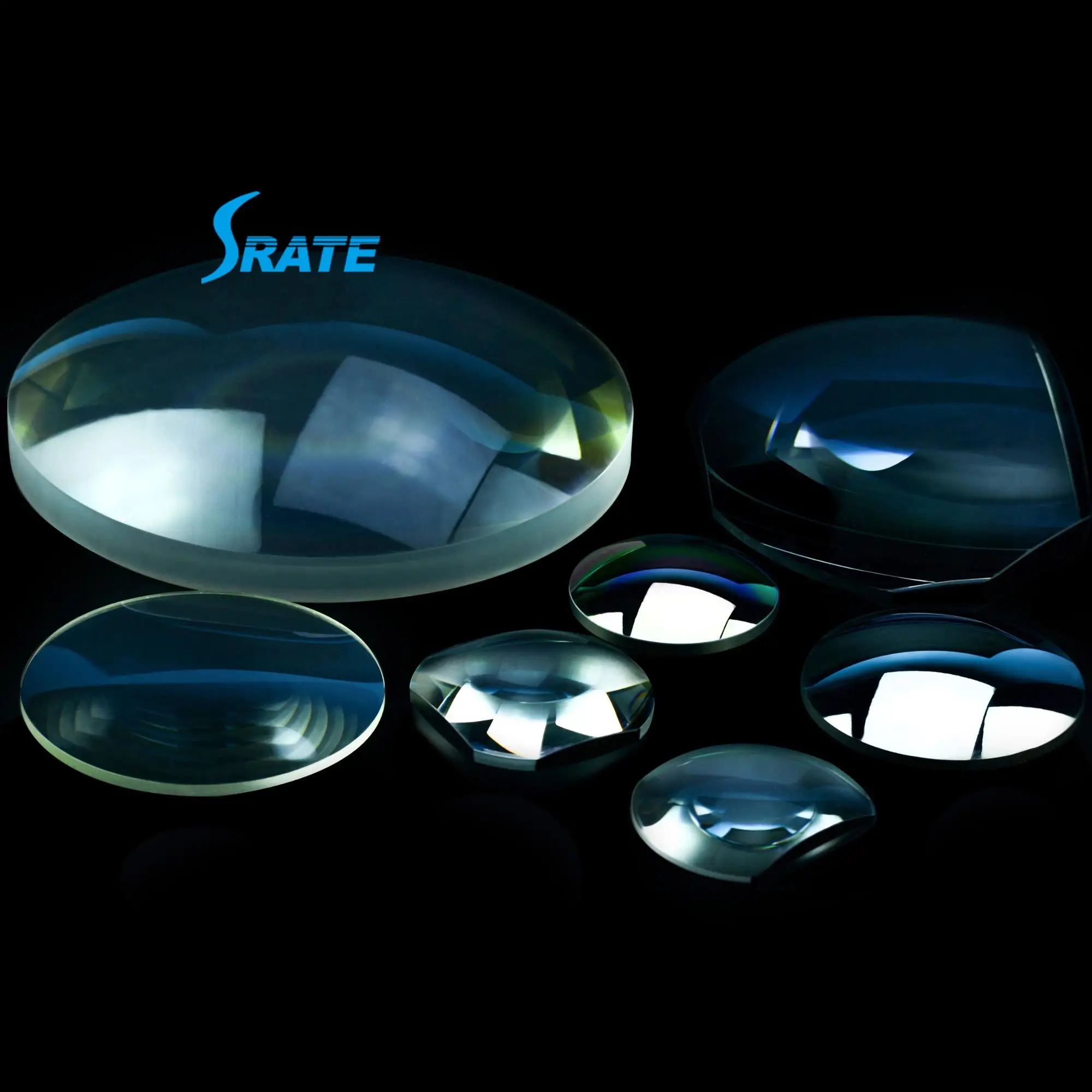 Optical Glass 100mm Diameter Focal Length 300mm Large Optics Double