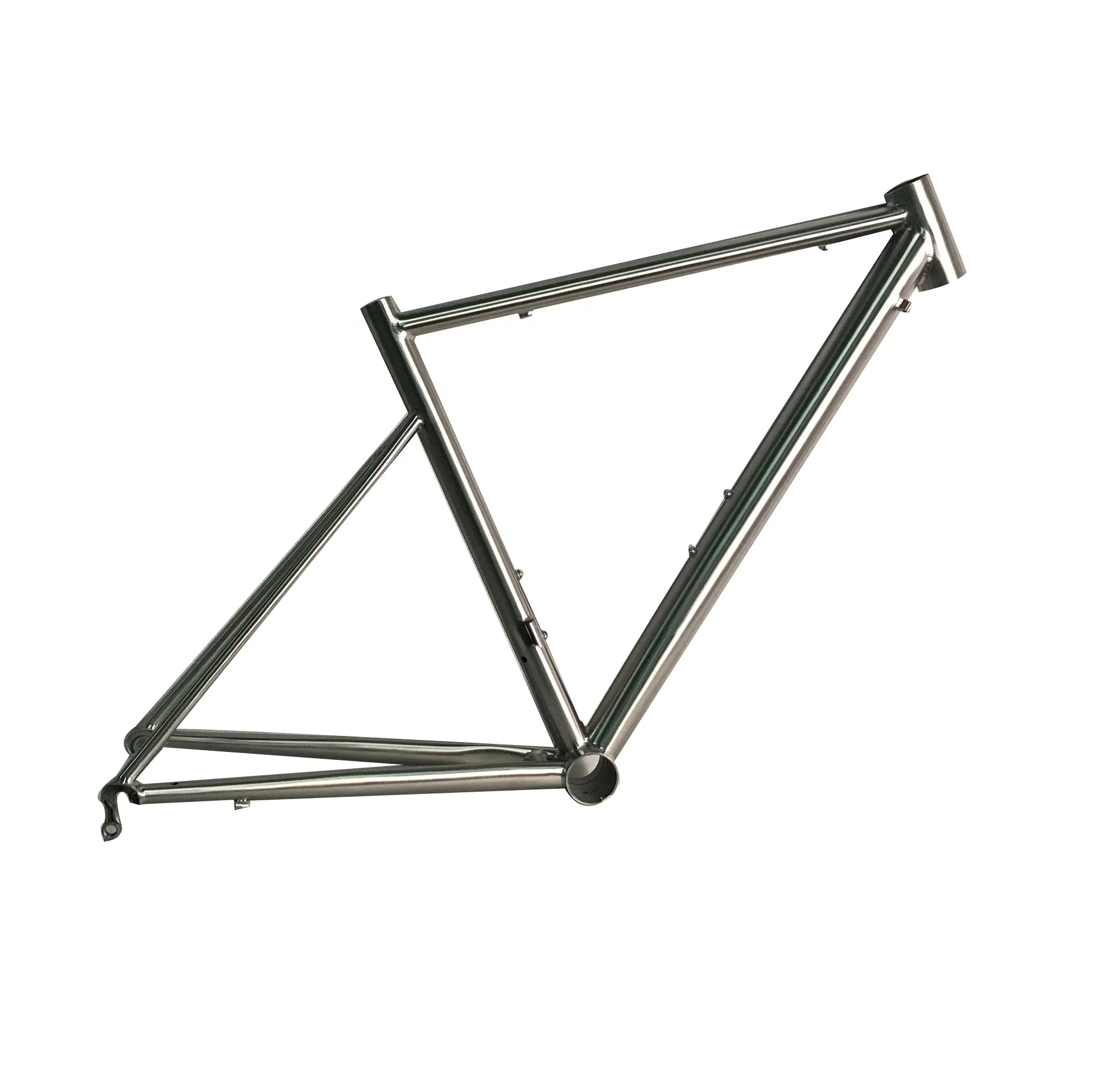 anodized titanium bike frame
