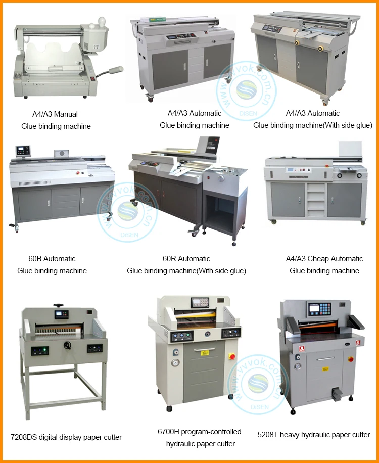 Paperback Photo Paper Hardcover Book Used Desktop Perfect Edge Industrial Automatic Book Binding