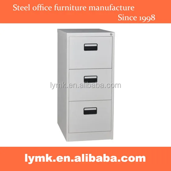 3 Drawer Fireproof Filing Cabinet Steel Fire Resistant File