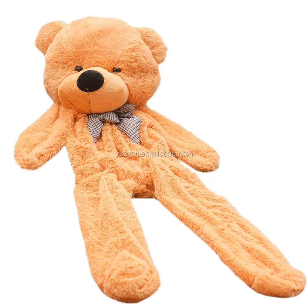 Soft Brown Teddy Bear Plush No Stuffing 2 Meter Teddy Bear Skin