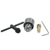 Micro Motor Drill Chucks Clamping 0.3-4mm Taper Mounted Drill Chuck With Chuck Key 3.17mm Brass Mini Electric Motor Shaft