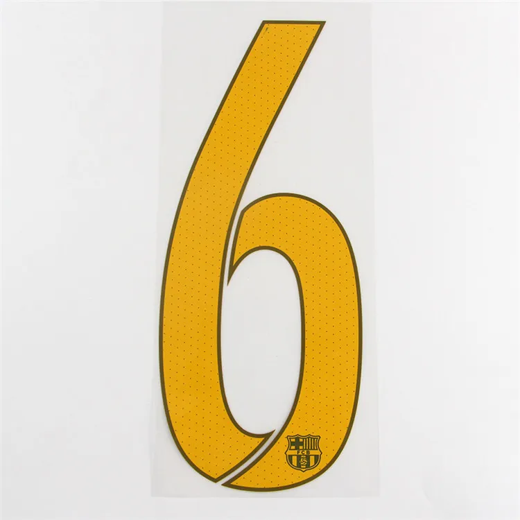 High Quality Custom Soccer Jersey Number With Letters And Heat Transfer