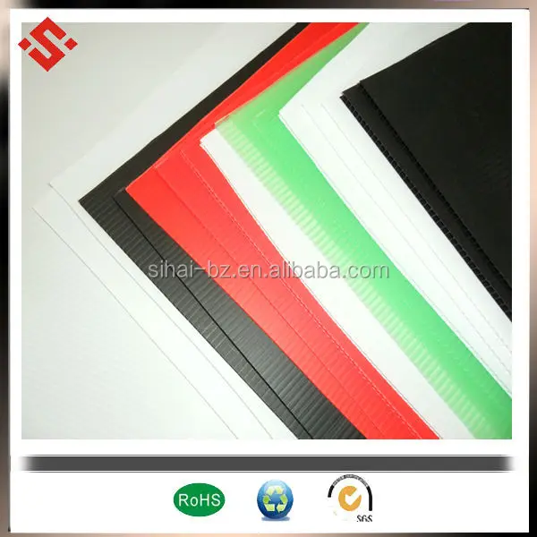 pp corrugated colorful coroplast sheet