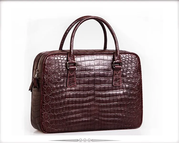 genuine crocodile briefcase