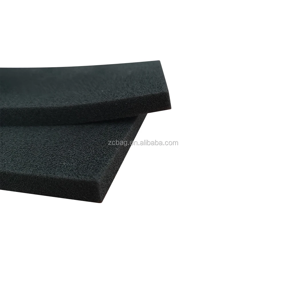 Black Reticulated Polyurethane Foam Sheet Conductive Polyurethane Black ...