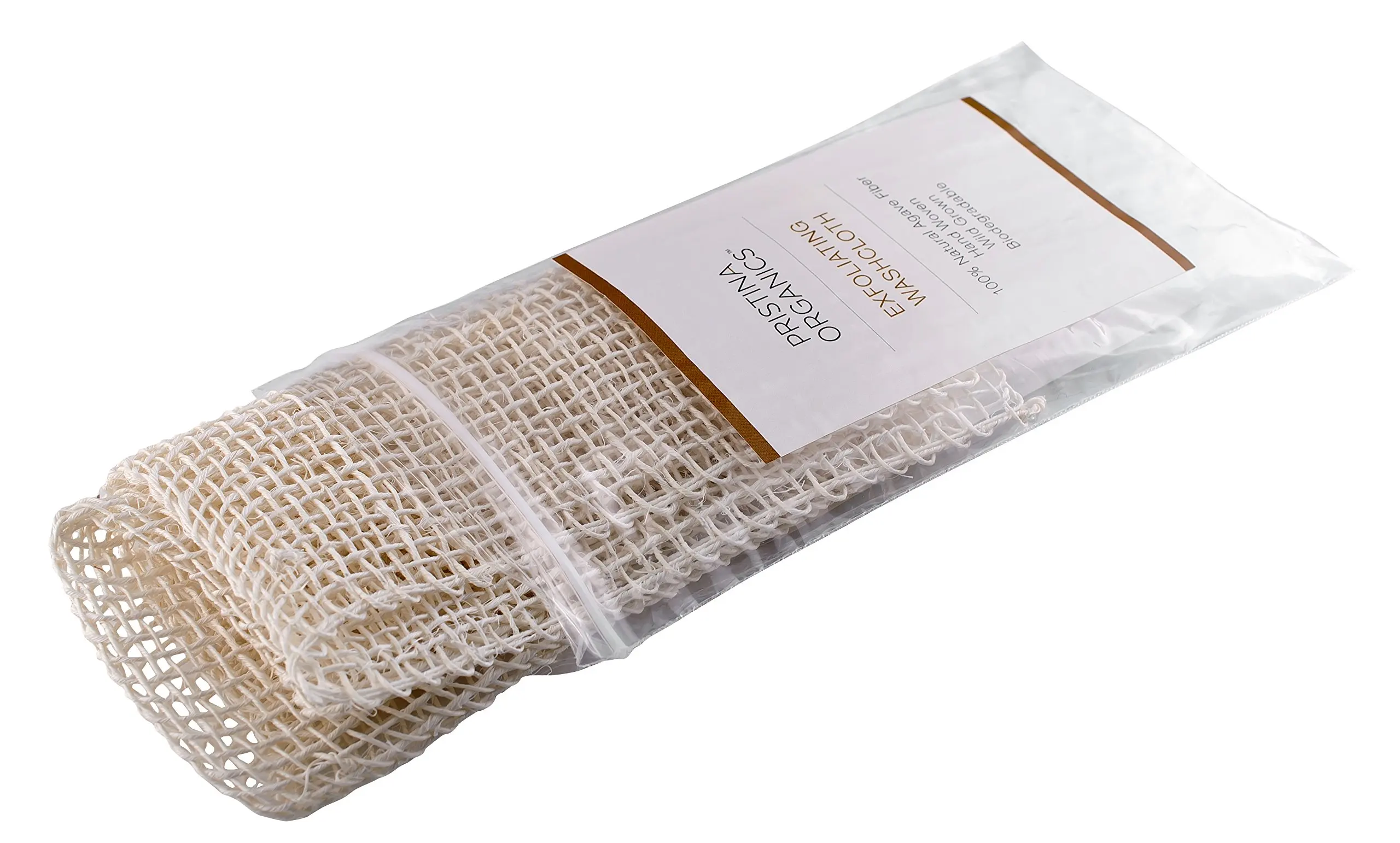 Pristina Exfoliating Washcloth | 100% Natural Agave | Facial & Body Loofah Sponge | Natural Loofah for Face & Body | Facial Scrub For All Skin Types | Exfoliator for Men & Women | Chemical Free