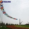 stainless steel 50 ft 15 meter garden flag post with flags all countries