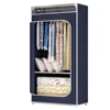 Suoernuo 1360 simple small open door fabric portable folding waterproof non-woven fabric removable cloth wardrobe