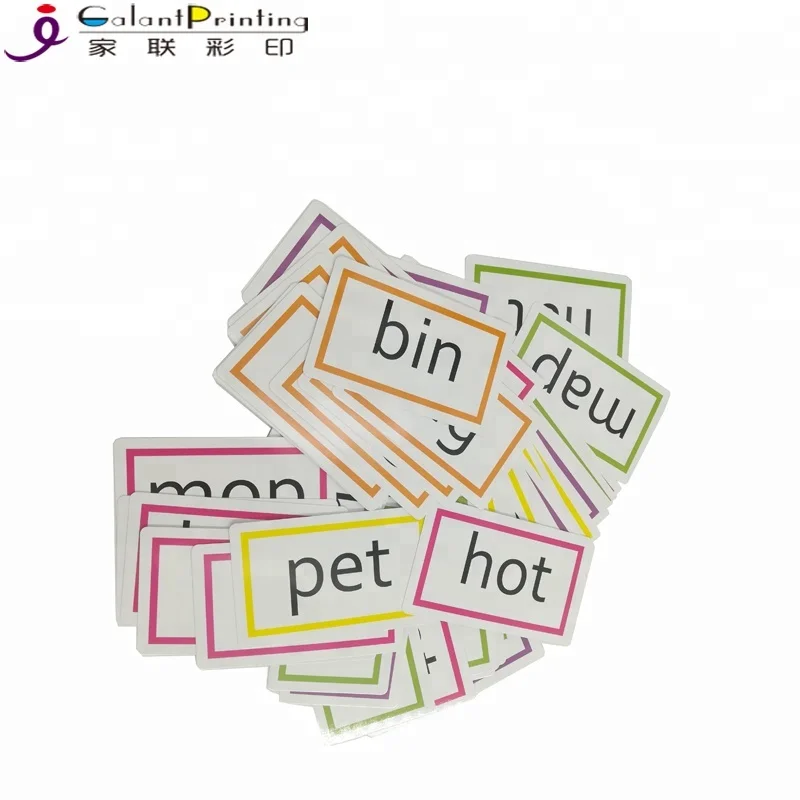 Printing Round Corner Flash Cards Wholesale Custom Children Milestone