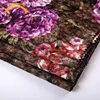 Free samples KS spun foil printed bronzed velvet fabric velvet composition touch clothing