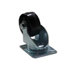 Galvanized Swivel Casters 3 inch PU Wheels Plate Rigid Fixed Roller