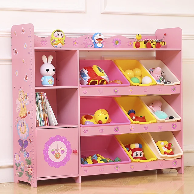 estantes de madera para guardar juguetes