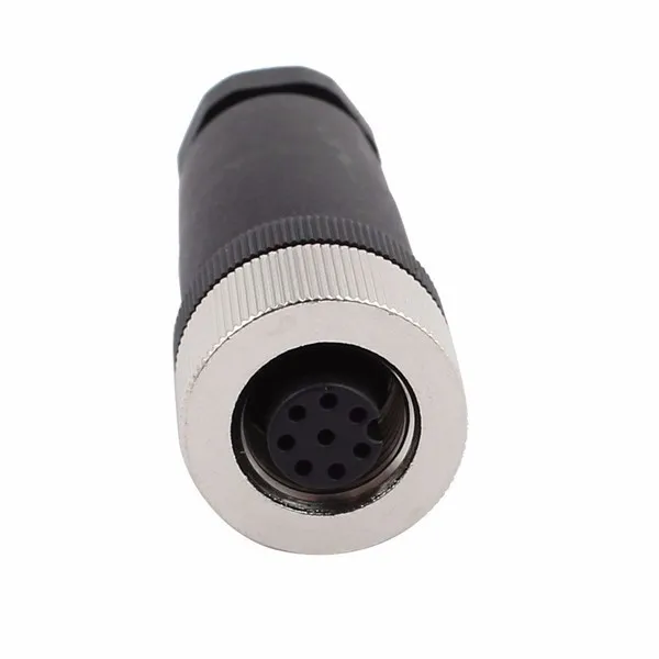 Plastic Straight Male M12 8pin Circular Connector Binder - Buy 8pin