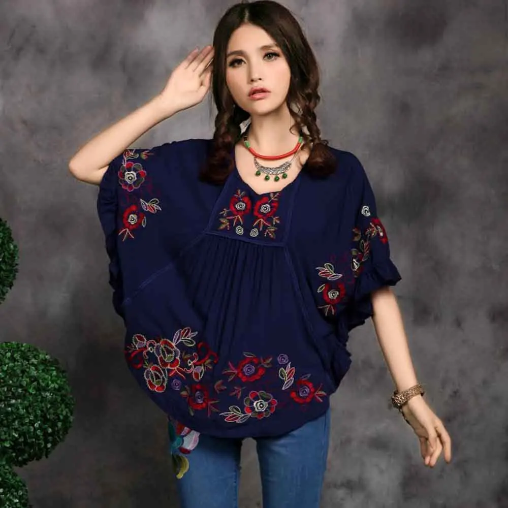 blusas campesinas mexicanas bordadas al por mayor de alta