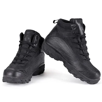 6 inch black tactical boots