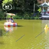 Crazy fun laser guns motorized bumper boat UFO inflatable bumper boat for kid