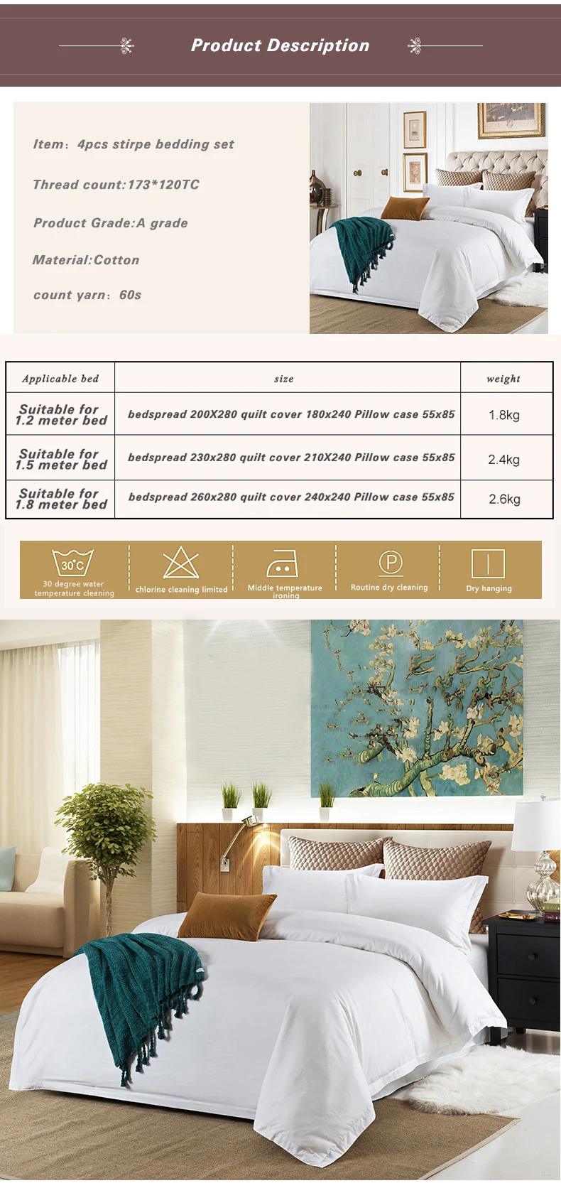 Top Rated 5 Star Hotel Linen Suppliers For Hotels Bed Sheet 300 Thread