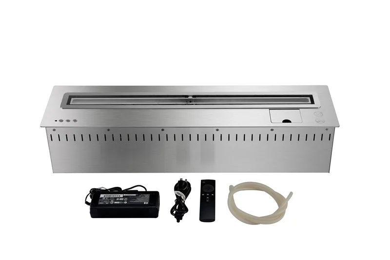
C inno fire 48 inch silver or black stainless steel remote control intelligent automatic bio fireplace ethanol 