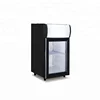 small refrigerated display case commercial glass door mini refrigerator for beverage