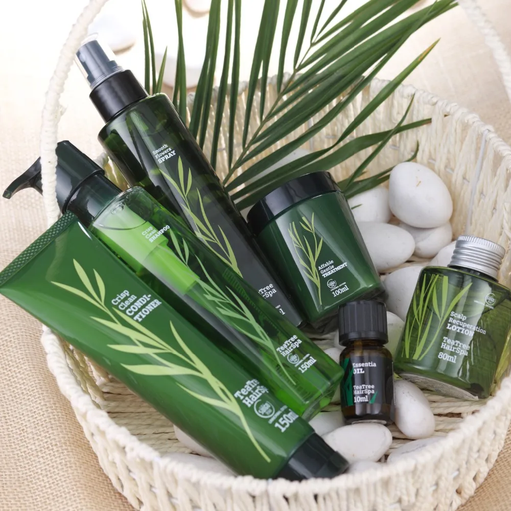 Private Label Tea Tree Oil Hair Spa Products Tea Tree Crisp Clean