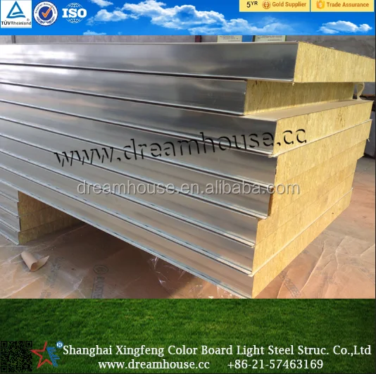 Compuesto de aluminio panel sándwich con aislamiento del techo de la