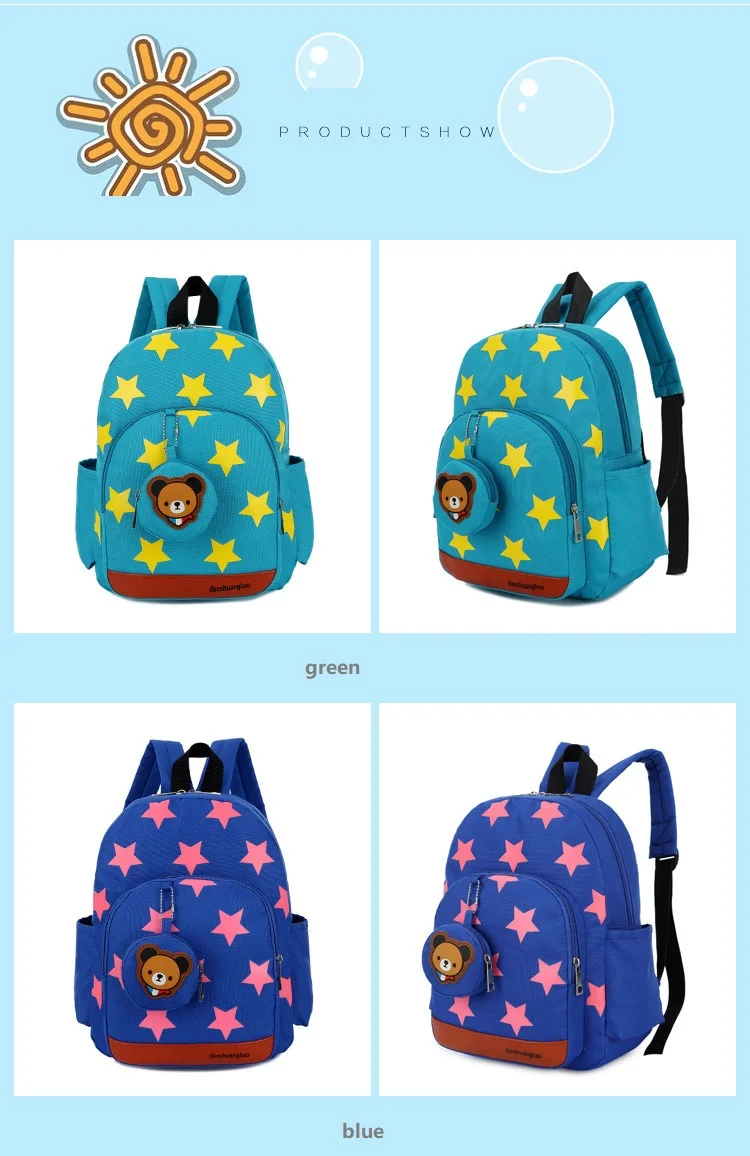 custom cartoon kids backpack high-capacity school backpack for period children boys and girls