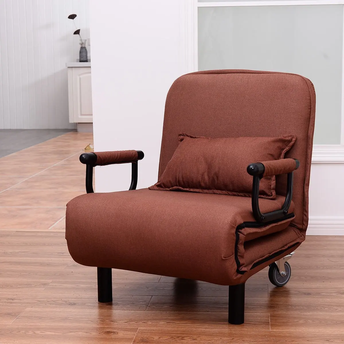 Buy Folding Convertible Sofa Bed Arm Chair Sleeper Leisure Recliner