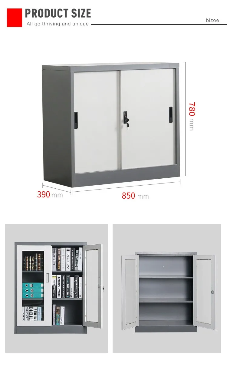 Movable Corner Sliding Door Metallic Steel Filing Godrej Locker White