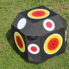 Foam 3D cube archery target with 26 sides for outdoor shooting practice