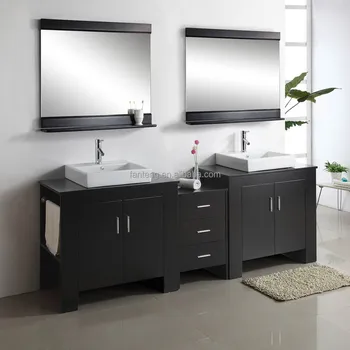 Black Wood Free Standing Contemporary Bathroom Units With Storage Cabinets Buy Free Standing Bathroom Vanity Unit Solid Wood Bathroom Vanity Units Dark Wood Vanity Units Product On Alibaba Com