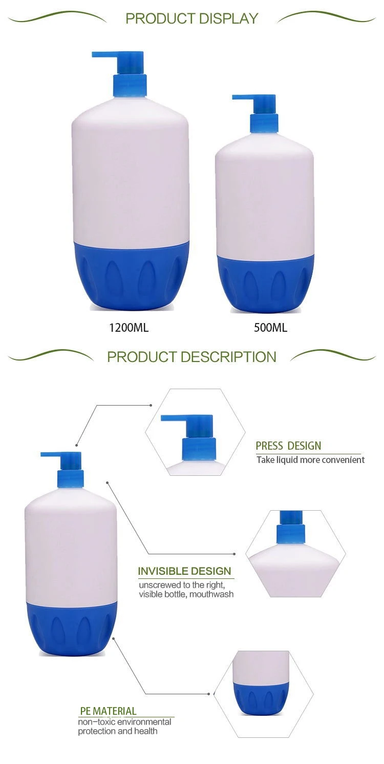 Recycling Pp Big Shampoo Bottle With Pump Cap Buy Big Shampoo Bottle