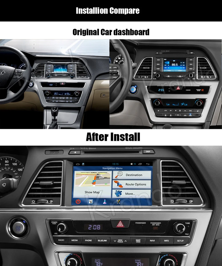 Krando Android 7 1 Car Radio Navigation System For Hyundai Sonata Lf Krando Android 7 1 Car Radio Navigation System For Hyundai Sonata Lf 2017 2016 Dvd