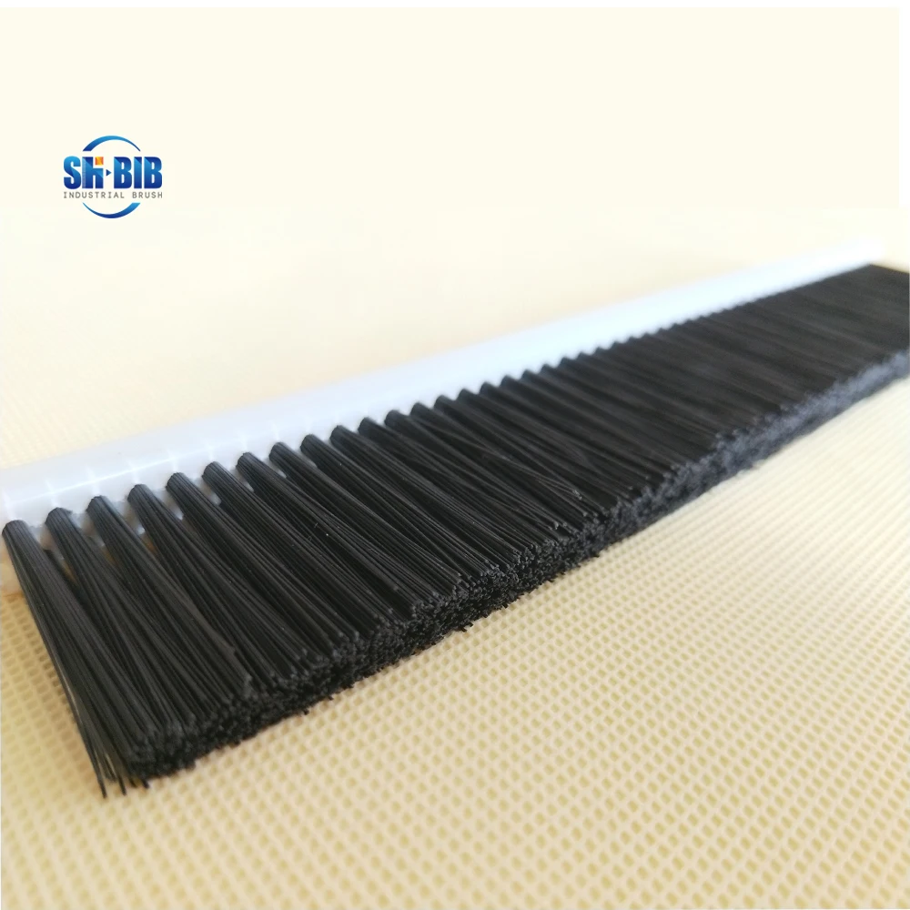 Plastic Pvc Base Nylon Bristle Filled Brush Strip Manufacturer - Buy ...