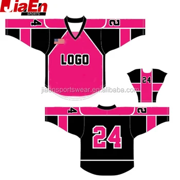 Pink Ice Hockey Jerseys Subimation 
